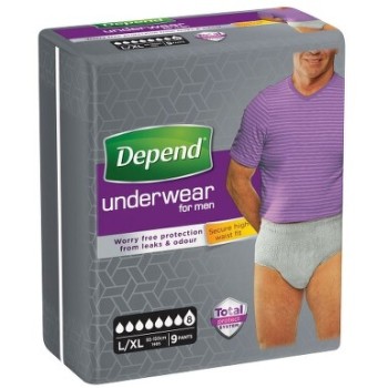 Depend Super inkont.kalh.vyšší pas muži L/XL 9ks