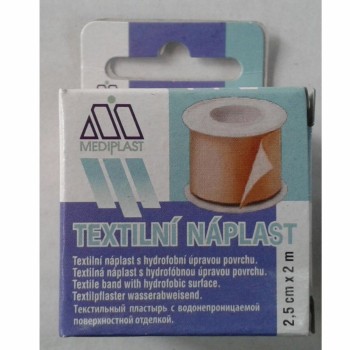 Náplast Mediplast 2.5cmx2m tkaná 1021 cívková