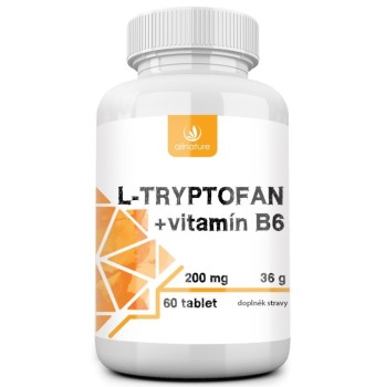 Allnature L-tryptofan + Vitamin B6 200mg 60tbl