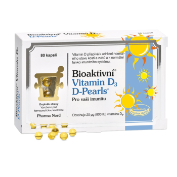 Bioaktivní Vitamin D3 D Pearls cps.80