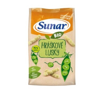 Sunar BIO křupky Hráškové lusky 45g