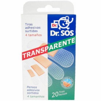 Náplasti Dr.SOS Transparent.voděod.elast. mix 20ks