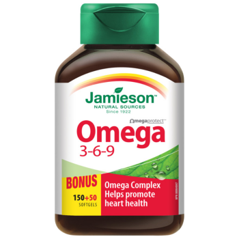 JAMIESON Omega 3-6-9 1200mg cps.150+50