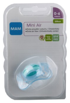 MAM Dudlík Air Mini 0-6m bílý/sova 1ks