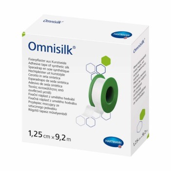 Náplast Omnisilk bílé hedvábí 1.25cmx9.2m/1ks