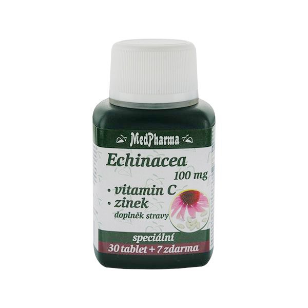MedPharma Echinacea 100mg + Vitamin C + Zinek 37tob