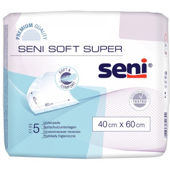 Seni Soft Super 60 x 40 cm 5 ks podložky absorpční