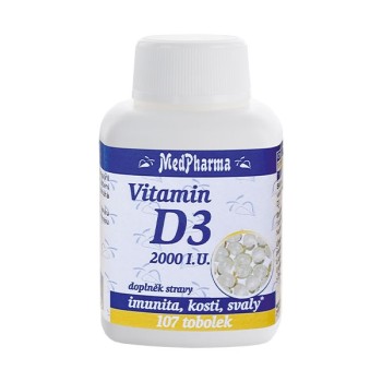 MedPharma Vitamin D3 2000 I.U. 107tob