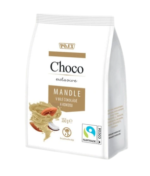 POEX Choco Exclusive Mandle v bílé čoko.kokos150g
