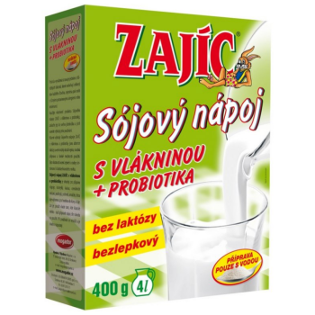 Sójový nápoj Zajíc s vlákninou 400g