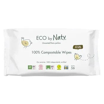 Eco by Naty vlhčené ubrousky bez vůně 56ks