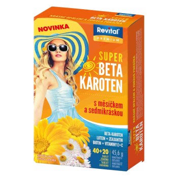 Vitar Super Beta-karot.měsíček+7kráska tbl.40+20