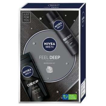 Nivea Men Box Feel Deep set 2022