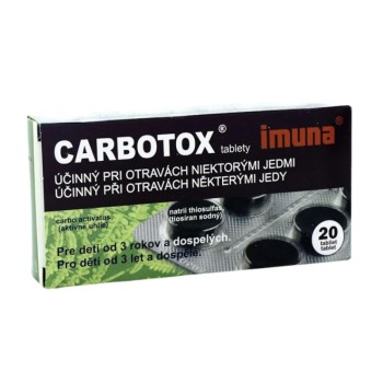 Carbotox 320mg/25mg neobalené tablety 20