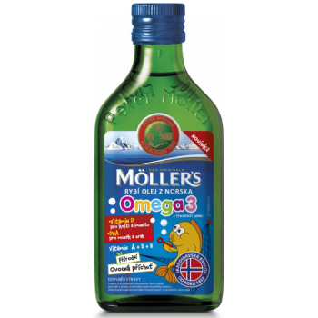 Mollers Omega 3 Ovocná příchuť 250ml