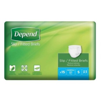 Depend Slip Normal inkont.kalhotky vel.S 15ks