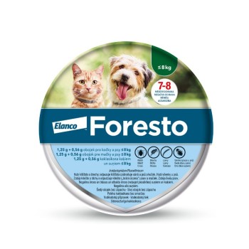 Foresto 1.25g+0.56g obojek kočky+psy do 8kg 38cm