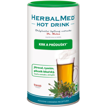 HerbalMed Hot Drink Dr.Weiss krk a průdušky 180g