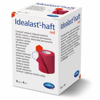 Obin.elast.Idealast-haft color 8cmx4m/1ks červená