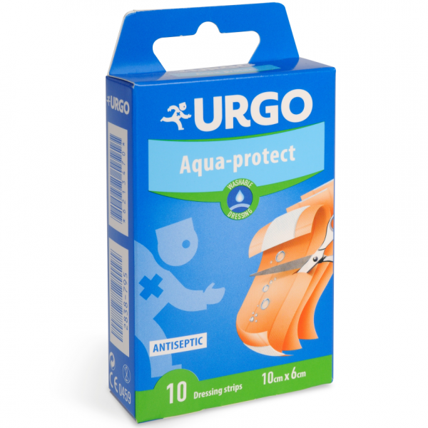 URGO AQUA PROTECT Omyvatelná náplast 10cmx6cm 10ks