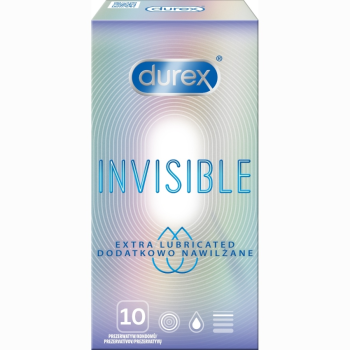 DUREX Invisible Extra Lubricated 10 ks