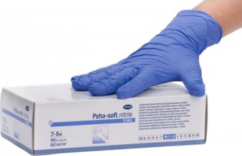 Rukavice vyš.Peha-Soft NITRILE b.pudru nes.L 100ks