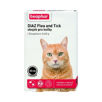 DIAZ Flea and Tick 3.465g obojek pro kočky 35cm