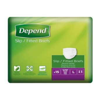 Depend Slip Super Plus inkont.kalhotky vel.L 15ks