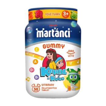 Marťánci Gummy Karol&Kvído jaro-léto 50 tablet