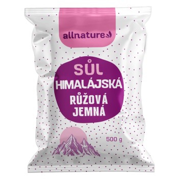 Allnature Himalájská sůl růžová jemná 500g