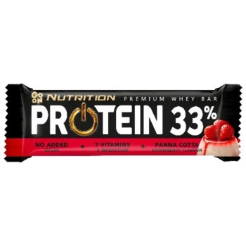 GO ON Protein.tyčinka 33% panna cotta jahoda 50g