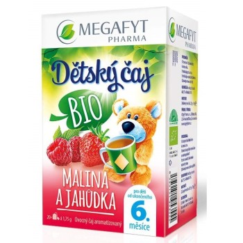 Megafyt Dětský čaj Malina a jahůdka BIO 20x1.75g