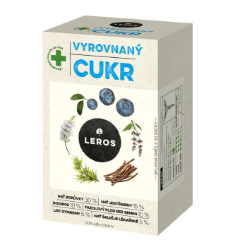 LEROS Vyrovnaný cukr 20x1g