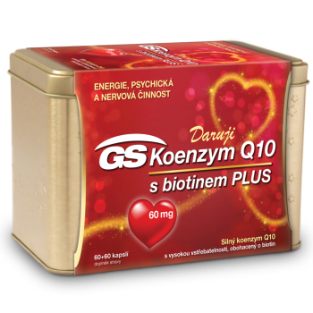 GS Koenzym Q10 60mg Plus cps.60+60 dárek 2019