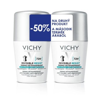 VICHY INVISIBLE Resist 72H Antiperspirant 2x50ml