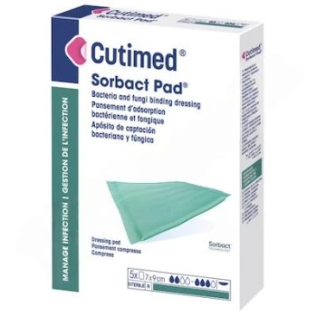 Cutimed Sorbact Pad antimikr.komprese 7x9cm 5ks