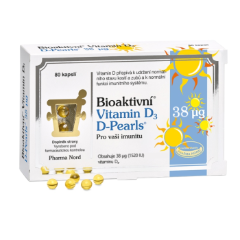 Bioaktivní Vitamin D3 D-Pearls 38mcg cps.80