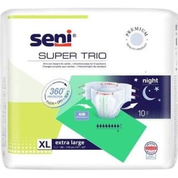 Seni Super Trio inkon.plen.kalh.s lepítky XL10ks