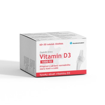 Vitamin D3 1000IU tob.60+30 ZDARMA