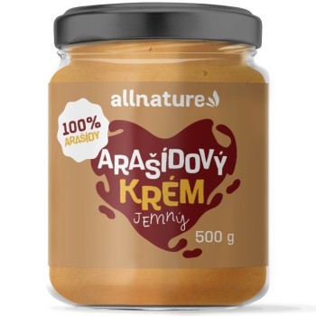 Allnature Arašídový krém jemný 500g