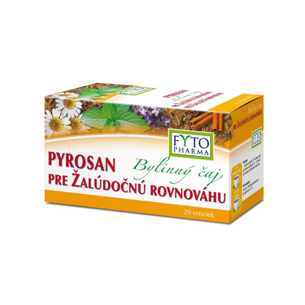 Fytopharma Bylinný čaj pro žaludeční rovnováhu PYROSAN 20 x 1,5g