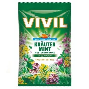 Vivil Byliny + mentol bez cukru (proti kašli) 80g