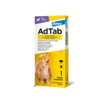 AdTab 12mg žvýkací tablety pro kočky 0.5-2kg 1ks