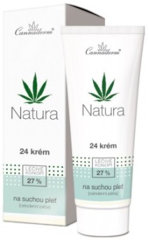 Cannaderm Natura 24 krém na suchou pleť 75g