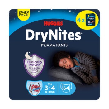 DryNites natah.kalh.chlapci 3-4roky/12-21kg/4x16ks