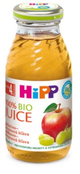 HiPP 100% Jablečno-hroznová šťáva BIO 4/6m 200ml