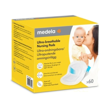 Medela prsní vložky jednoráz.ultra prodyšné 60ks