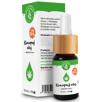 Zelená Země CBD Konopný olej 20% 10ml