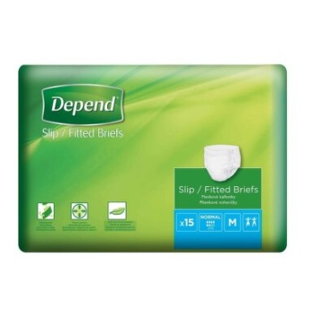 Depend Slip Normal inkont.kalhotky vel.M 15ks