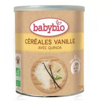 BABYBIO nemléčná cereální kaše vanilka 6m+ 220g